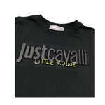 Just Cavalli T-Shirt Girocollo Tinta Unita con Stampa per Bambino JGP26014TS NERO JUST CAVALLI 