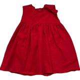 Le Bebe Abito Giromanica Tinta Unita con Fiocco per Bambina LBG0916J ROSSO LE BEBE 