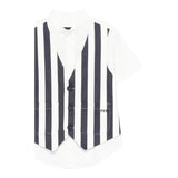 Fay Camicia Tinta Unita con Panciotto Incorporato Fantasia A Righe per Bambino FW5P41J BIANCO FAY 