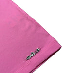 Gaelle Abito tinta unita con Rouches Rosa per Bambina 2746V00476 ROSA GAELLE 