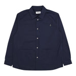 Dondup Camicia Tinta Unita Manica Lunga per Neonato DMCA034N BLU DONDUP 