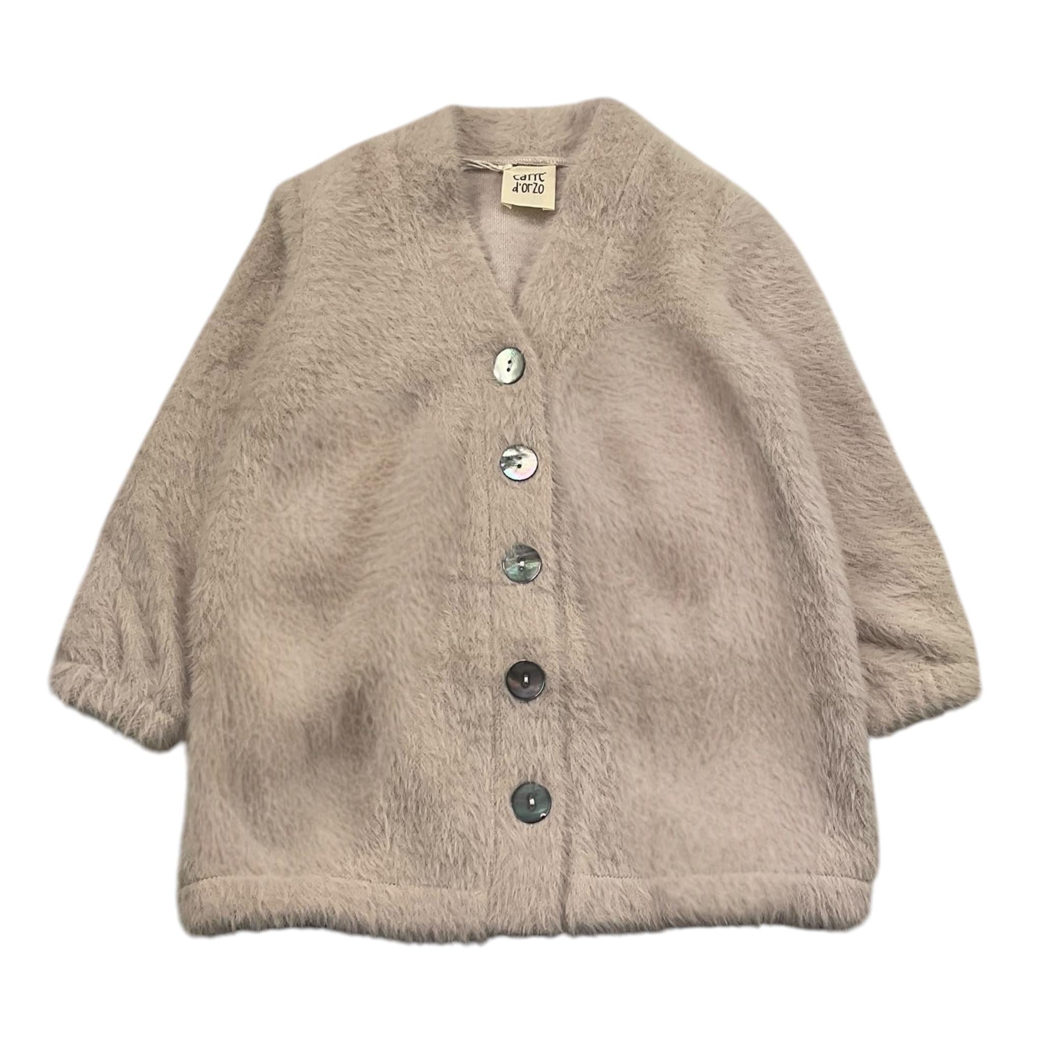 CAFFE' D'ORZO cardigan tinta unita con bottoni Beige per Neonata ZV9A30N BEIGE CAFFE' D'ORZO 