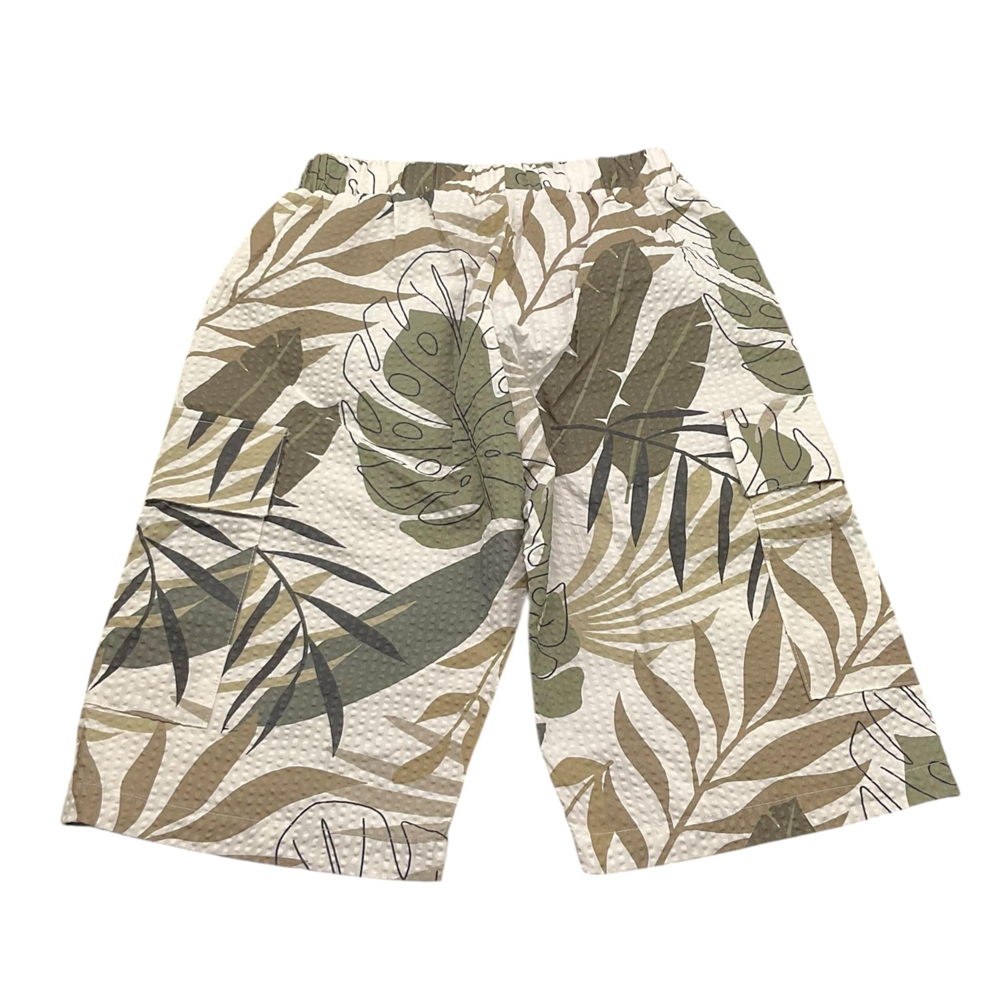 Lalalu' Bermuda Tinta Unita con Elastico In Vita per Bambino BML250PB BIANCO LALALU' 