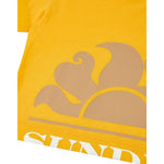 Sundek T-Shirt Girocollo Tinta Unita con Stampa per Bambina G740TWJS000 SENAPE SUNDEK 