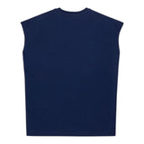 Dsquared2 Canotta Tinta Unita con Stampa Logo per Bambino DQ2900 BLU DSQUARED2 