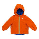 K-WAY giubbino reversibile bicolore con cappuccio Blu/arancione per Bambino K21383W BLU/ARANCIONE K-WAY 