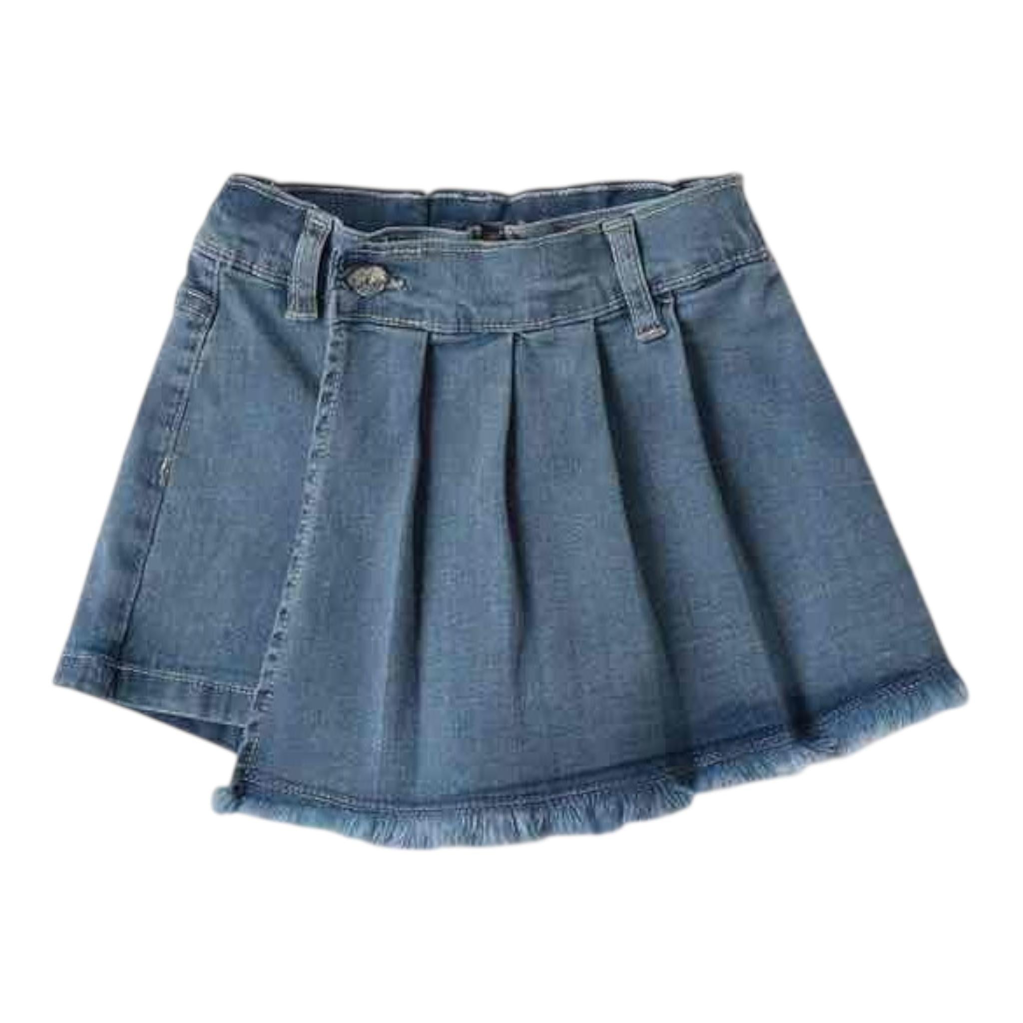 Sarabanda Short In Denim Modello Gonna per Neonata 0B328 AZZURRO SARABANDA 