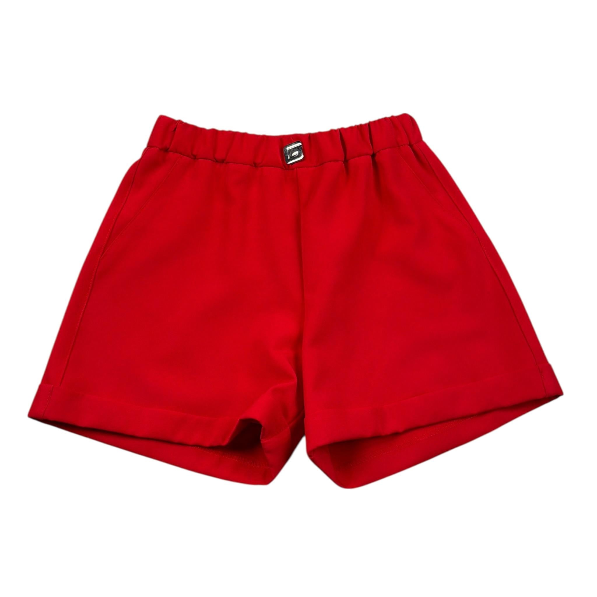 Gaelle Short tinta unita con Elastico In Vita Rosso per Bambina 2746S00546 ROSSO GAELLE 