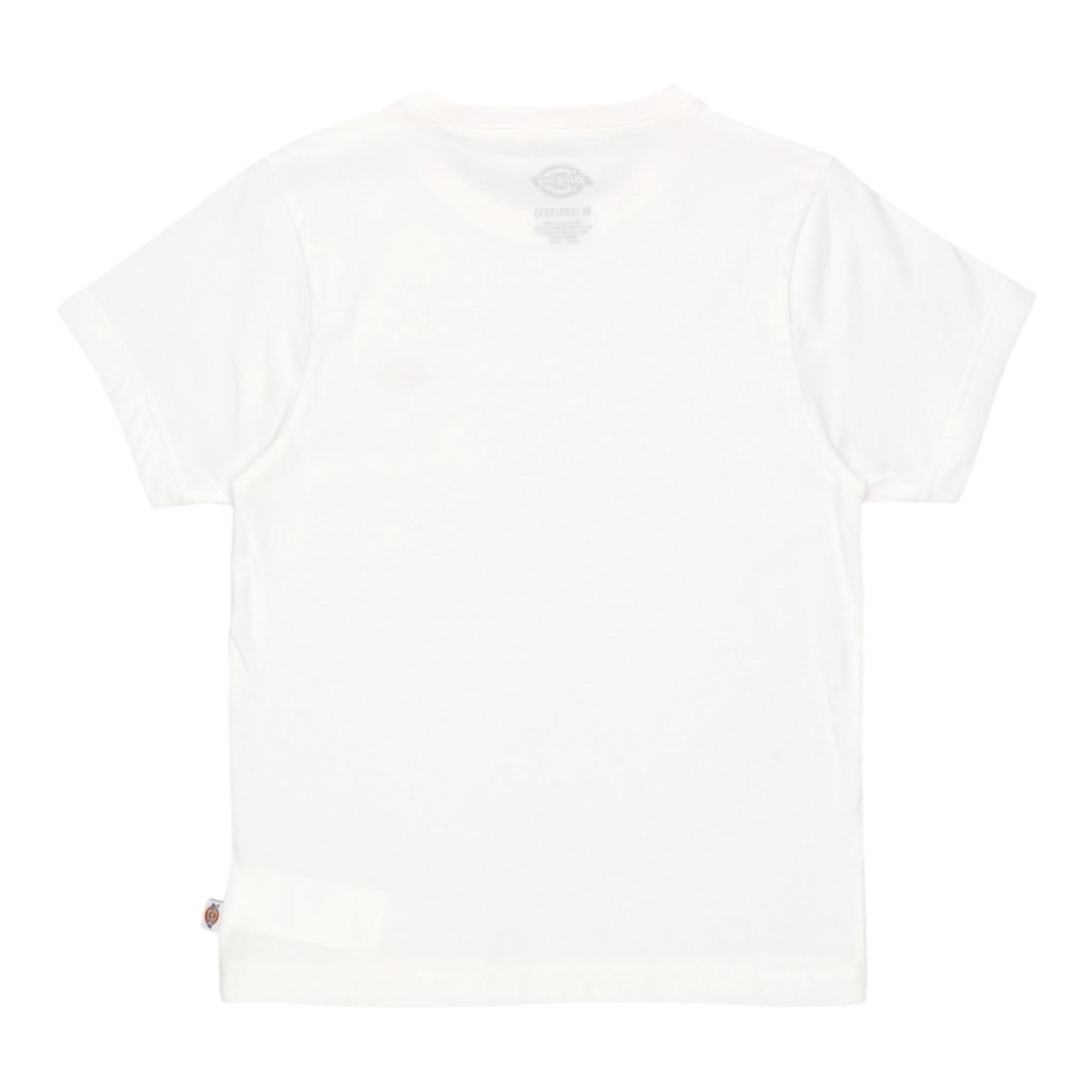 DICKIES t-shirt girocollo tinta unita cn logo Bianco per Bambino DK0KSR640WH1 BIANCO DICKIES 