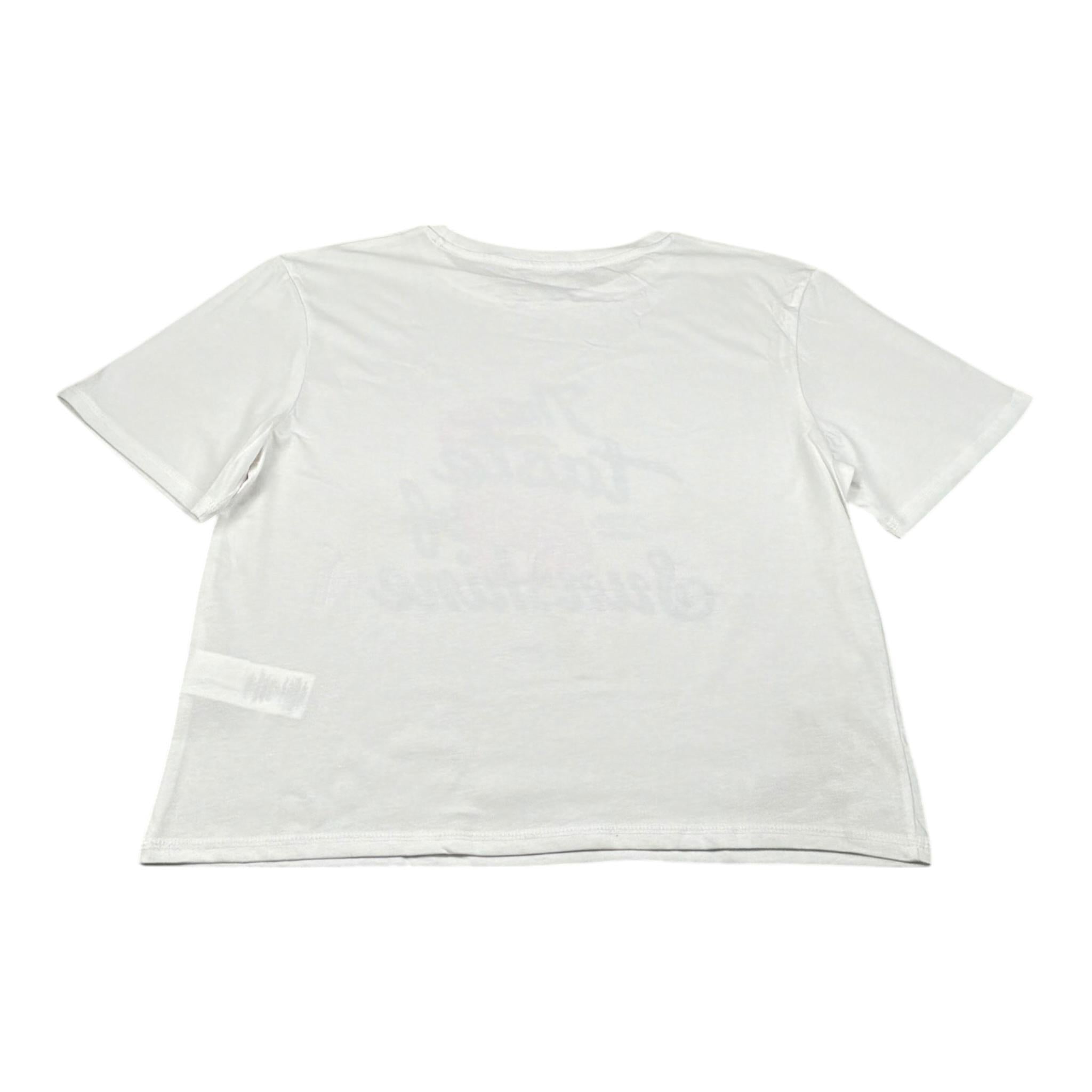 Pepe Feamo T-Shirt Girocollo Tinta Unita con Stampa per Bambina PG503140 BIANCO PEPE FEAMO 