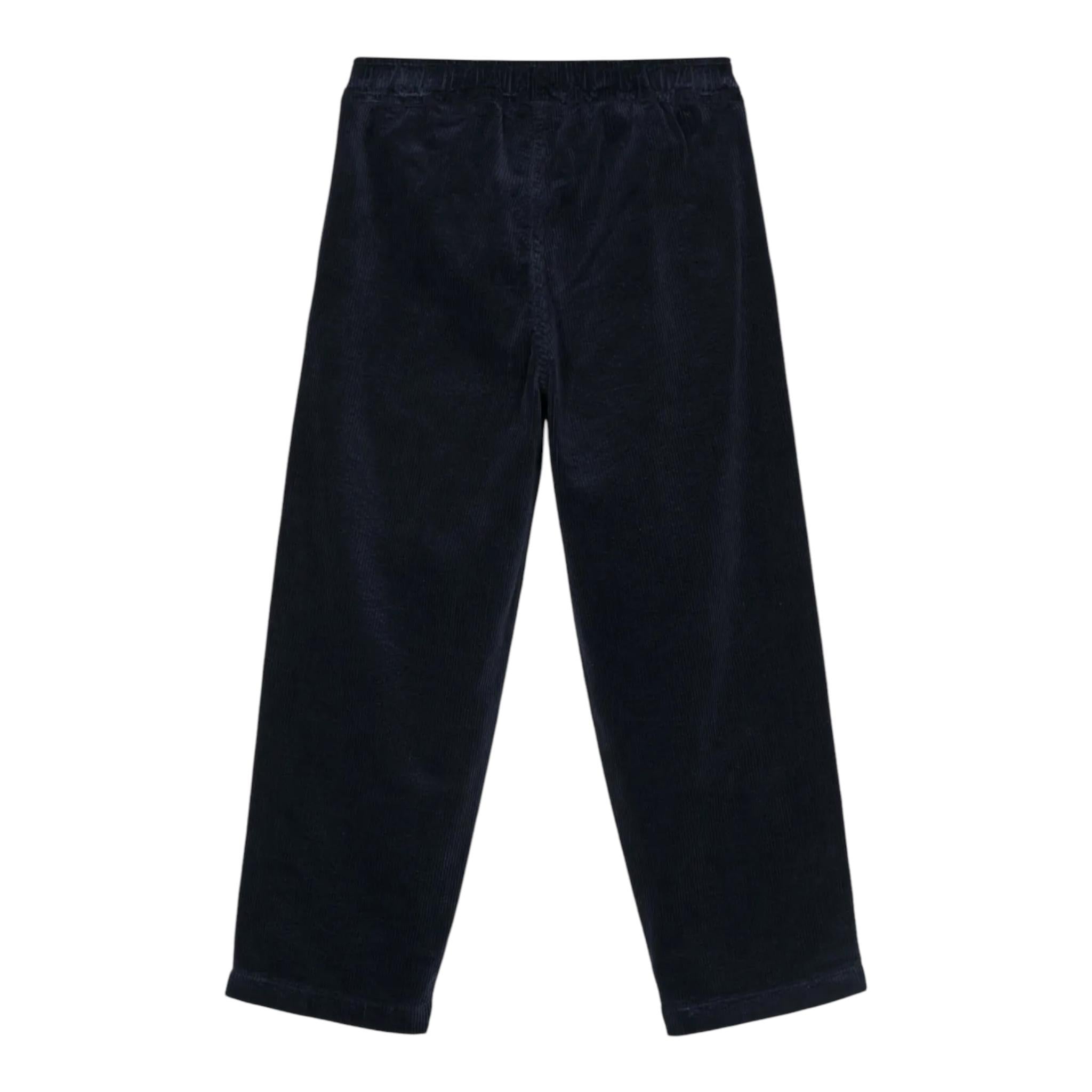 IL GUFO pantalone tinta unita con elastico in vita Blu per Bambino A24PL404V6021 BLU IL GUFO 