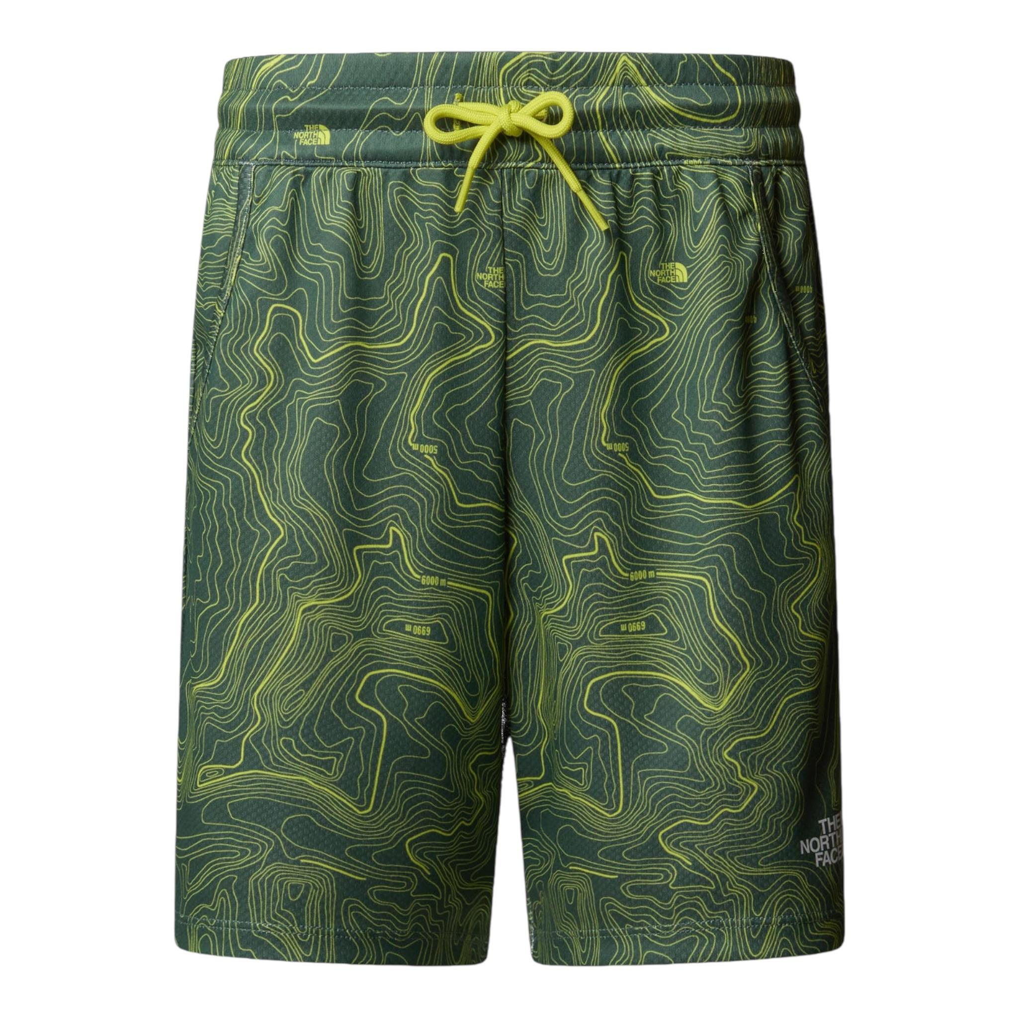 The North Face Bermuda tinta unita con Fantasia E Elastico In Vita Verde per Bambino NF0A86U464TX VERDE THE NORTH FACE 