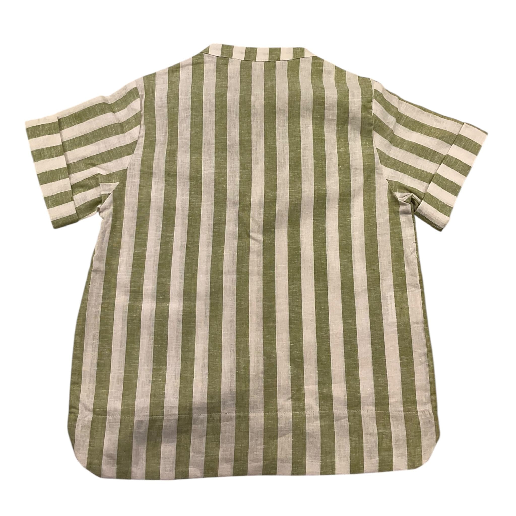 La Stupenderia Camicia Mezza Manica Bicolore per Bambino TCCM71 BIANCO/VERDE LA STUPENDERIA 