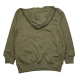 Yours Felpa Con Zip E Cappuccio Tinta Unita Verde Per Bambino