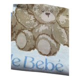 Le Bebe Coperta Tinta Unita con Ricami per Neonato LBB5316 BIANCO LE BEBE 