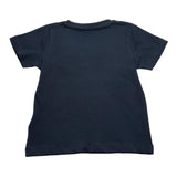 Name.It T-Shirt Girocollo Tinta Unita Con Stampa Nero Per Bambino