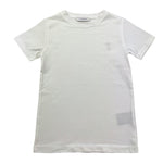 TRUSSARDI t-shirt girocoll tinta unita con stampa in contrasto Bianco per Bambino TBA25081TS BIANCO TRUSSARDI 