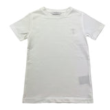 TRUSSARDI t-shirt girocoll tinta unita con stampa in contrasto Bianco per Bambino TBA25081TS BIANCO TRUSSARDI 
