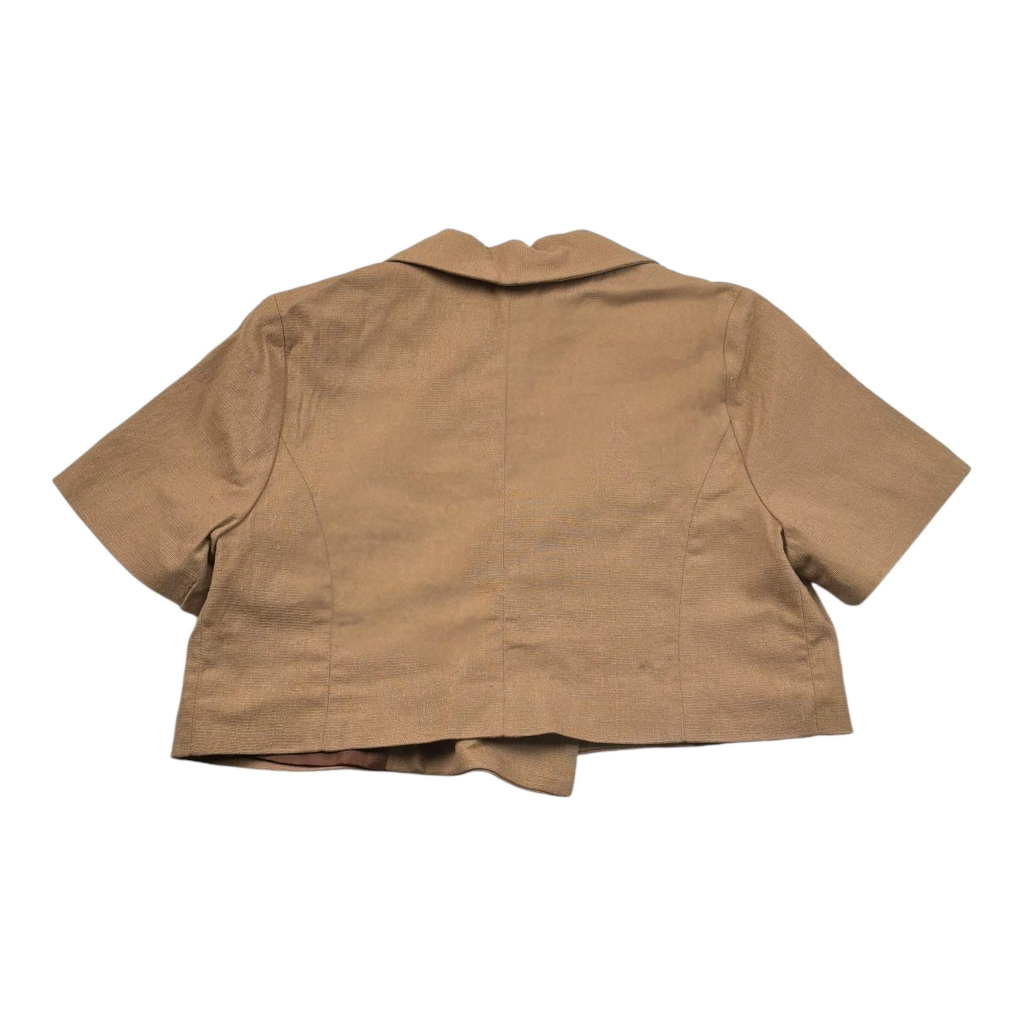 Kaos Giacca Crop Tinta Unita per Bambina KS137 MARRONE KAOS 