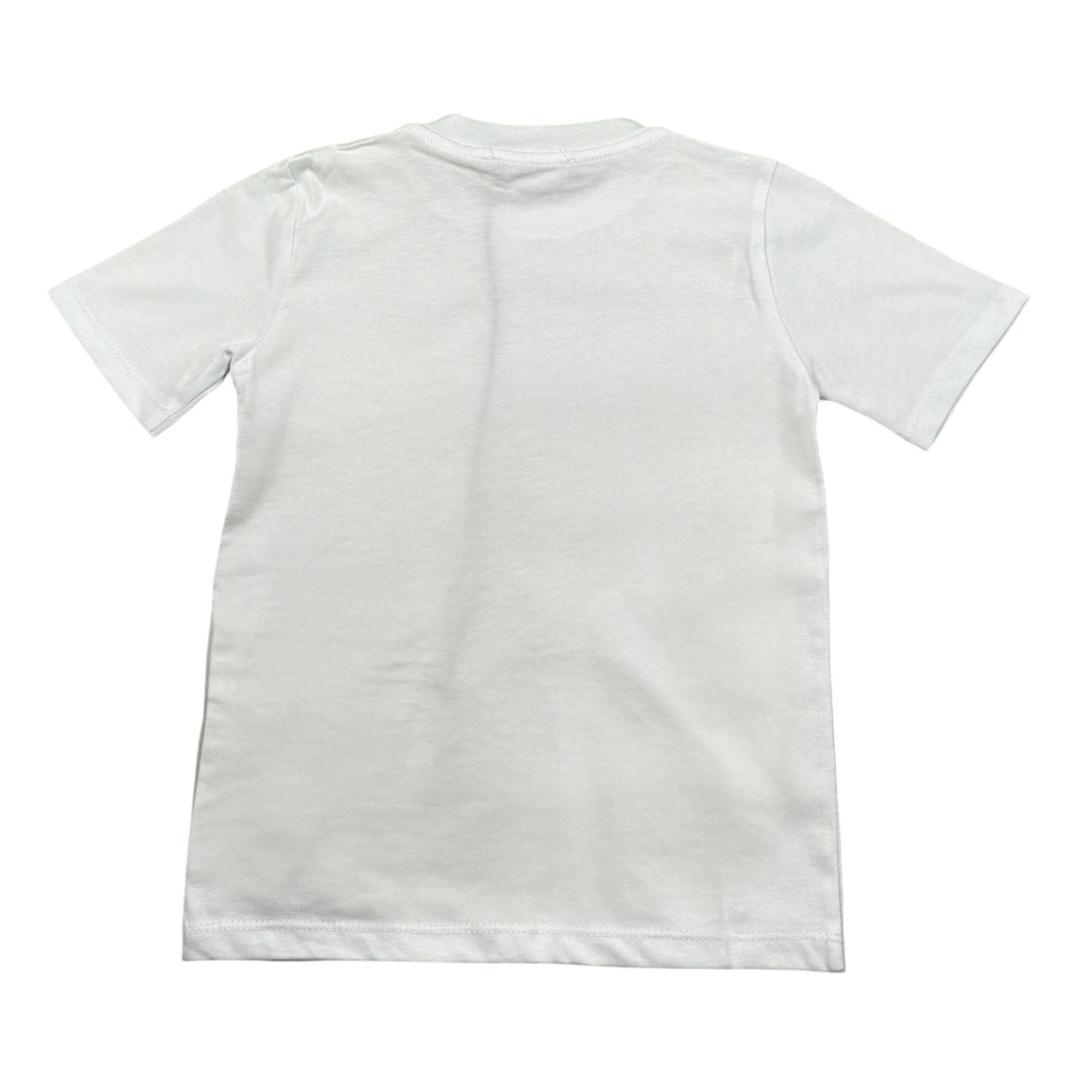 Duepuntozero T-Shirt Tinta Unita con Stampa per Bambino TSB3C BIANCO DUEPUNTOZERO 