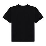 Moschino T-Shirt Tinta Unita con Stampa per Bambina HAM06R NERO MOSCHINO 