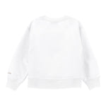 Monnalisa Felpa Tinta Unita Girocollo con Brillantini per Bambina 19C601 BIANCO MONNALISA 