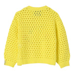 Stella Mccartney Maglia Traforata Tinta Unita Stampa Spongebob per Bambina TW9A80 GIALLO STELLA McCARTNEY 