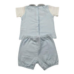 Coccode Completo 2 Pezzi T-Shirt-Culotte Tinta Unita per Neonato C551677 AZZURRO COCCODE 