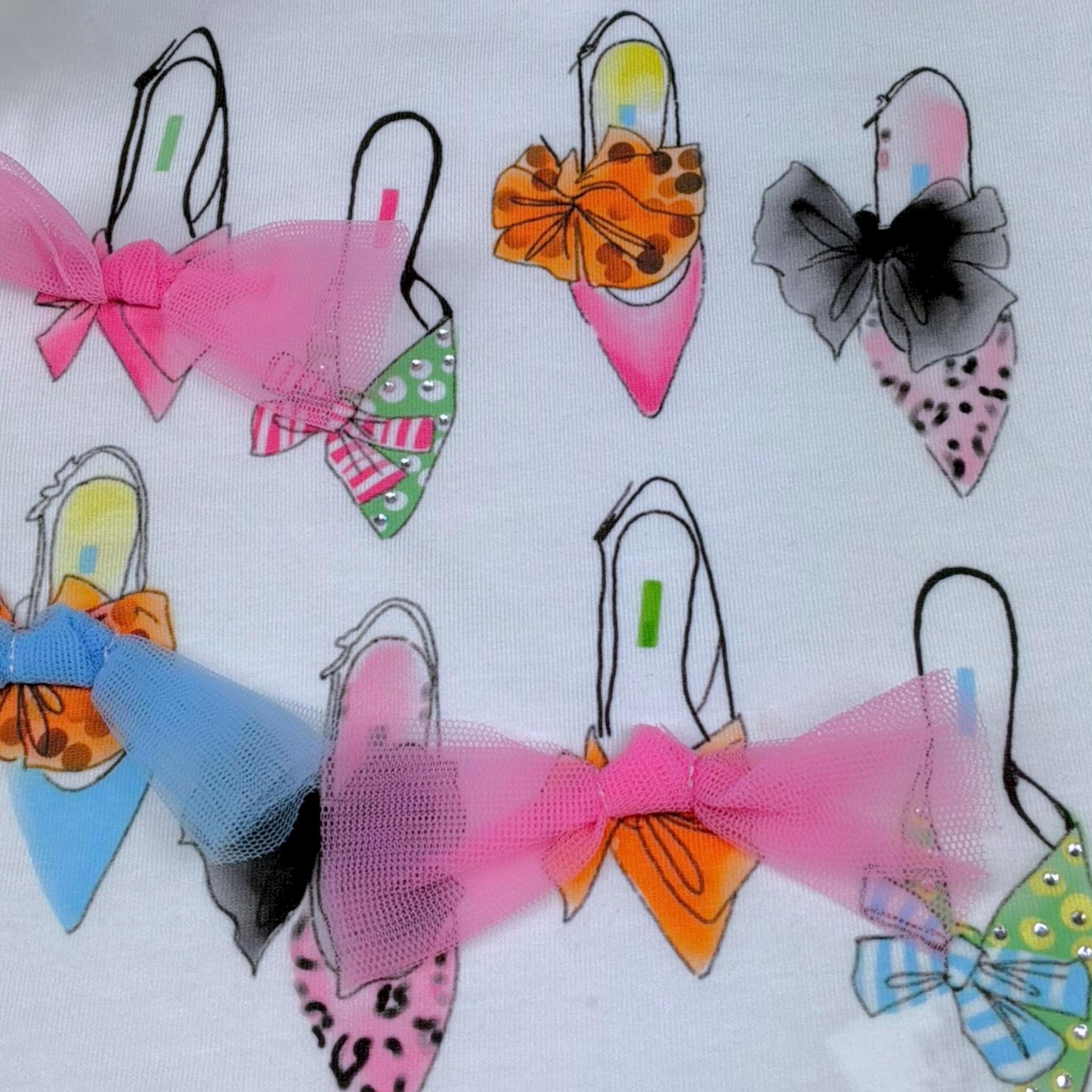 Miss Grant Completo 2 Pezzi Gonna-T-Shirt per Bambina MG1307J BIANCO MISS GRANT 