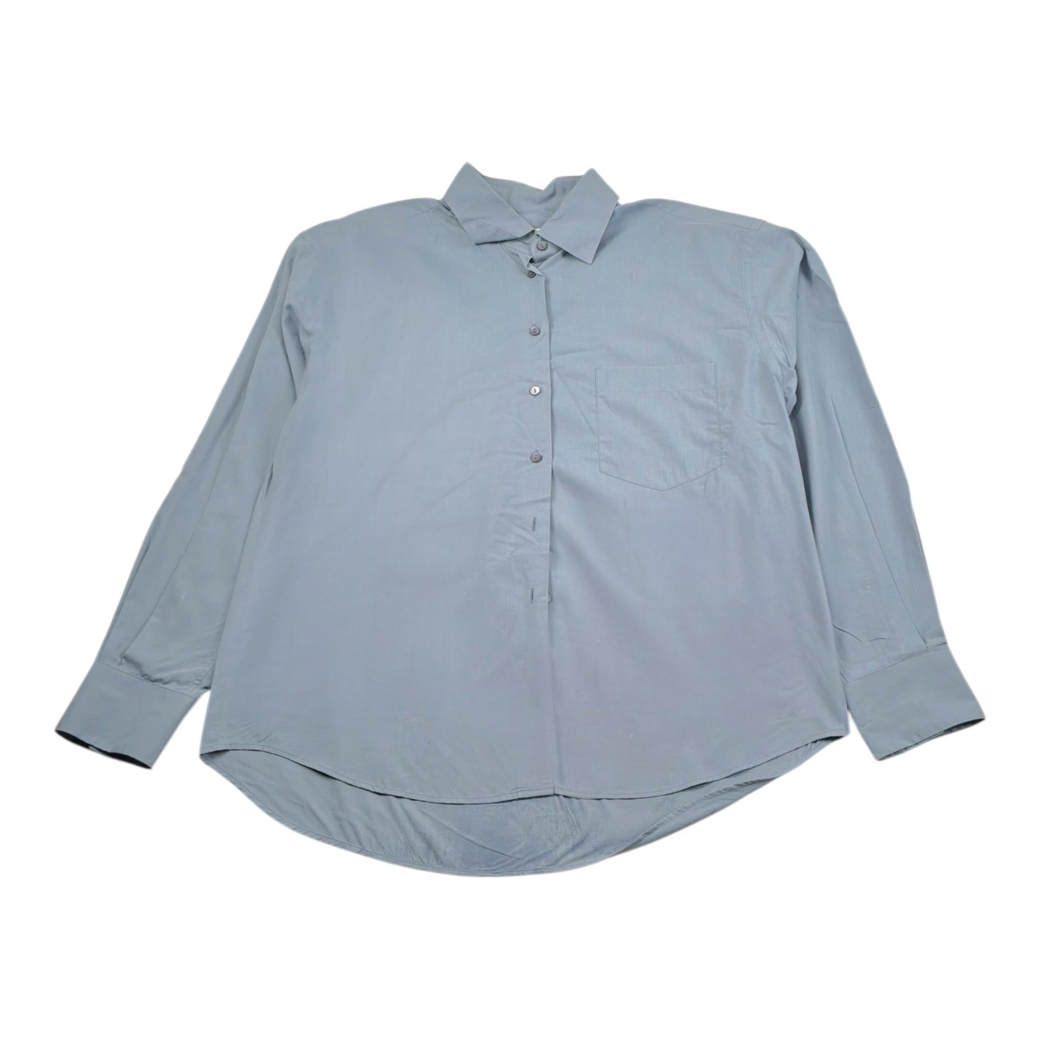 Xacus Camicia Manica Lunga Tinta Unita per Bambina 85110 AZZURRO XACUS 