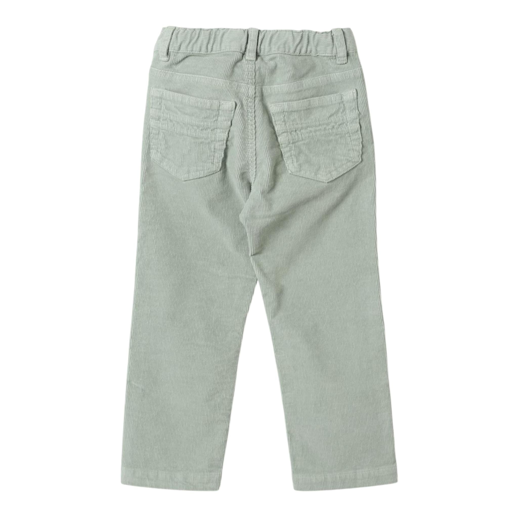 IL GUFO pantalone tinta unita con girovita regolabile Verde acqua per Bambino A24PL093V6022J VERDE ACQUA IL GUFO 
