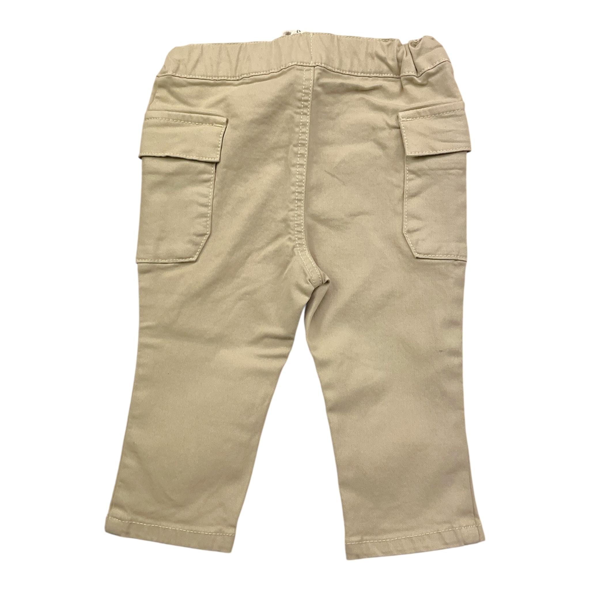 Carre'Ment Beau Pantalone Tinta Unita con Elastico In Vita per Neonato Y30265 BEIGE CARRE'MENT BEAU 