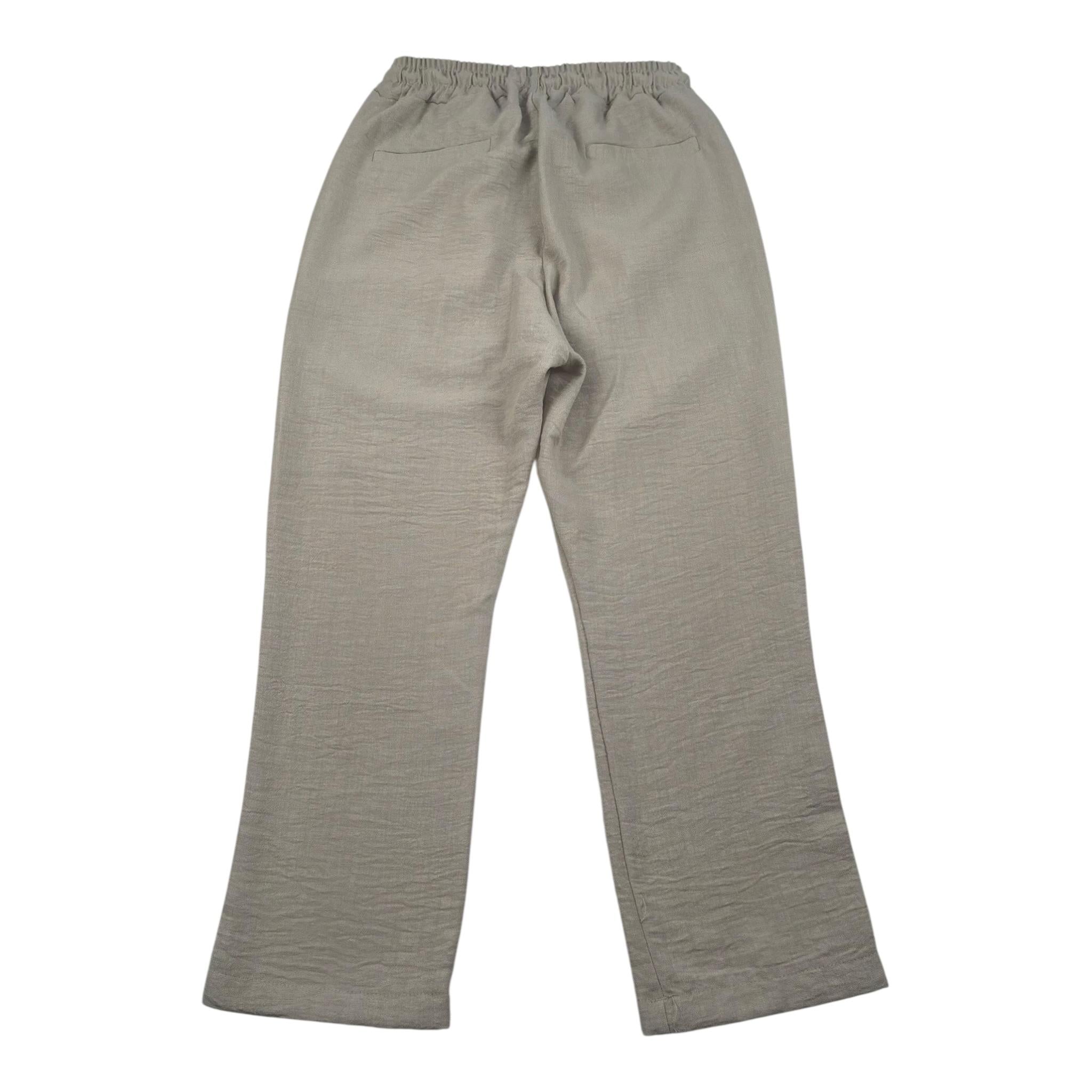 Never Too Pantalone tinta unita con Elastico In Vita Beige per Bambino NT2285R BEIGE NEVER TOO 