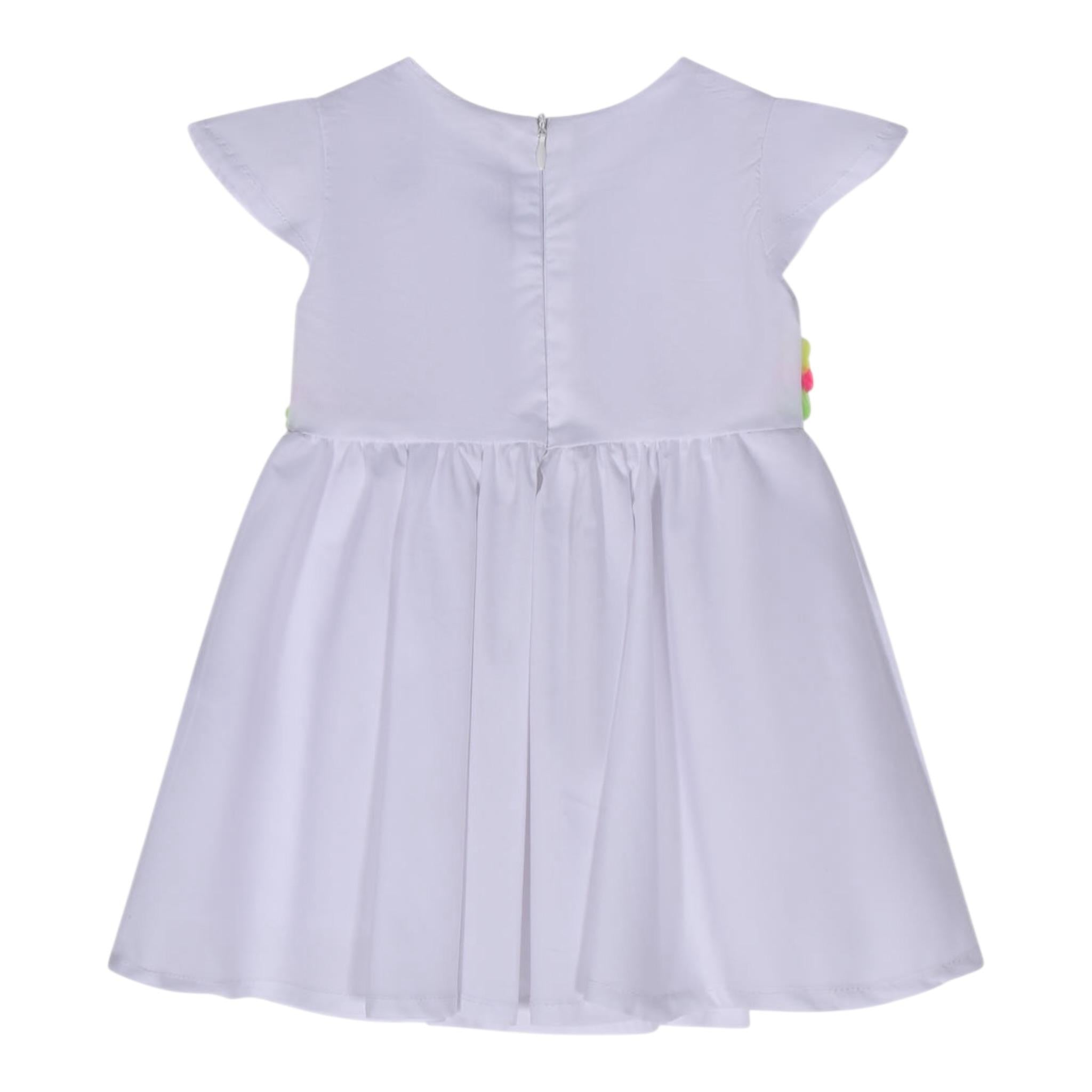 Marc Ellis Abito tinta unita con Paillettes Bianco per Neonata JMNDR01543 BIANCO MARC ELLIS 