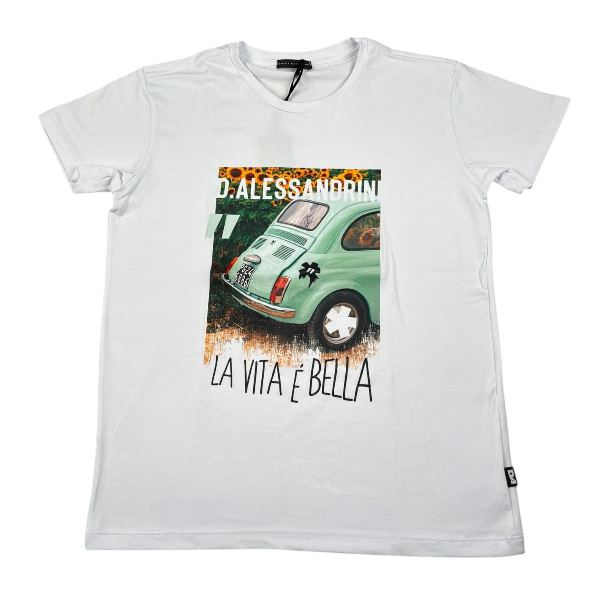 Patriot T-Shirt Girocollo Tinta Unita con Stampa In Contrasto per Bambino 1236M00226XX BIANCO PATRIOT 