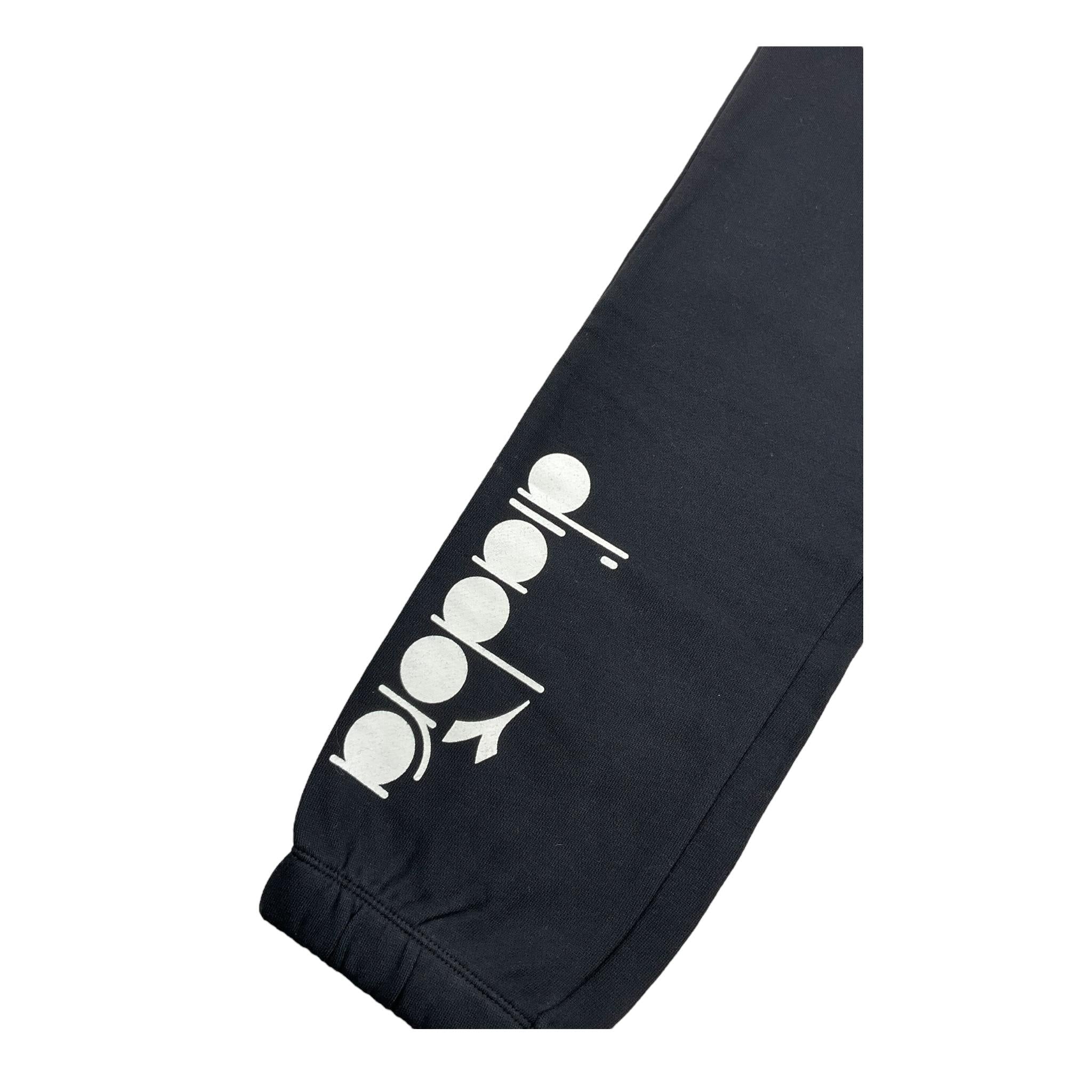 DIADORA pantalone tuta tinta unita cn logo Nero per Bambino F4DIJBFP008 NERO DIADORA 