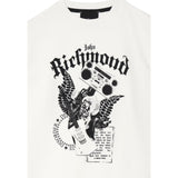 John Richmond Felpa Chiusa Girocollo Tinta Unita con Stampa per Bambino RBP25054FE BIANCO JOHN RICHMOND 
