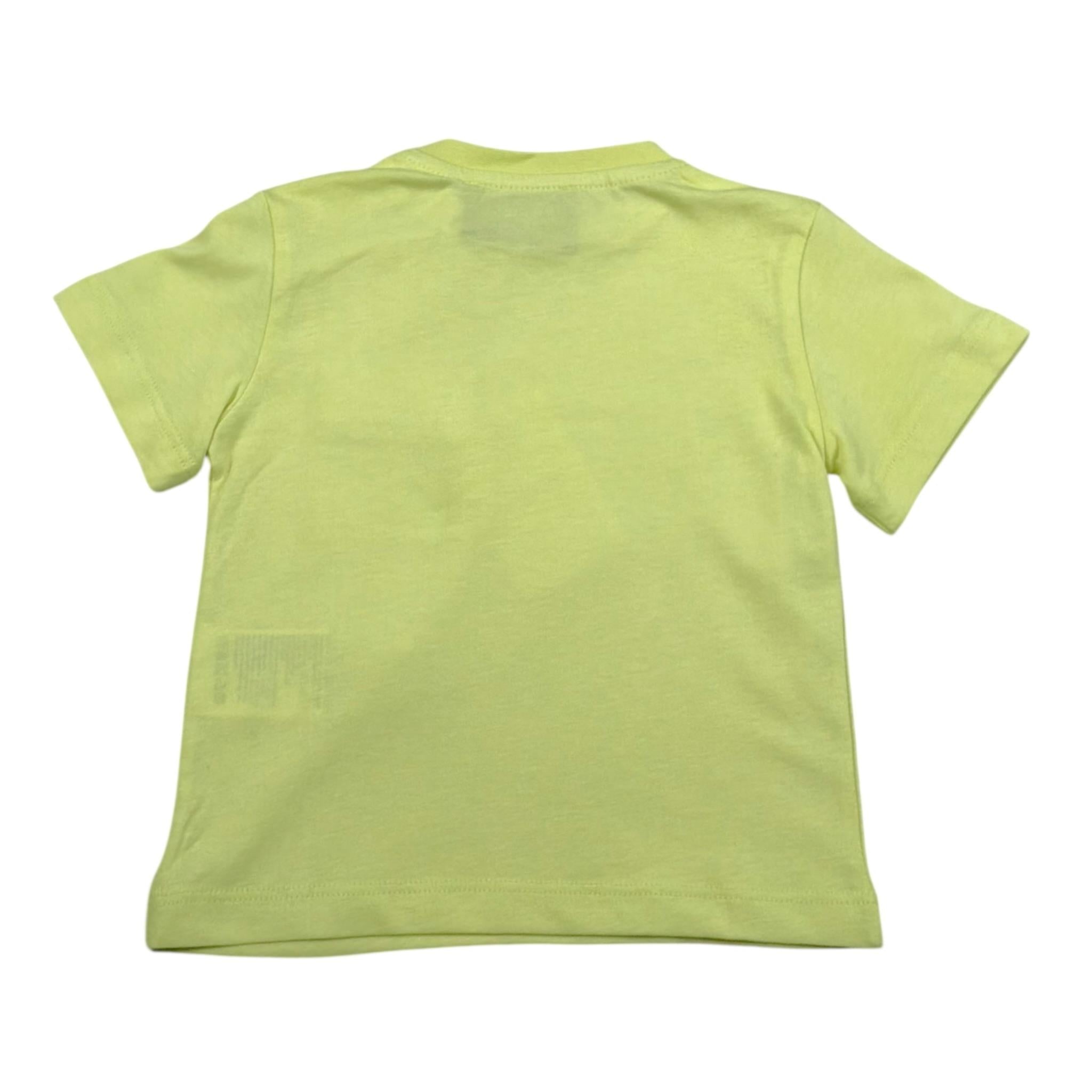 Iceberg T-Shirt Girocollo Tinta Unita con Stampa per Neonato TSICE5103BXX VERDE ICEBERG 