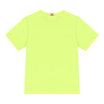 Saint Barth T-Shirt Girocollo Tinta Unita con Logo per Bambino DOVERLJR GIALLO FLUO SAINT BARTH 