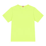Saint Barth T-Shirt Girocollo Tinta Unita con Logo per Bambino DOVERLJR GIALLO FLUO SAINT BARTH 