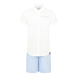 Trussardi Completo 2 Pezzi Bicolore Camicia-Bermuda Bianco/Azzurro per Bambino TBP25013CLX BIANCO/AZZURRO TRUSSARDI 