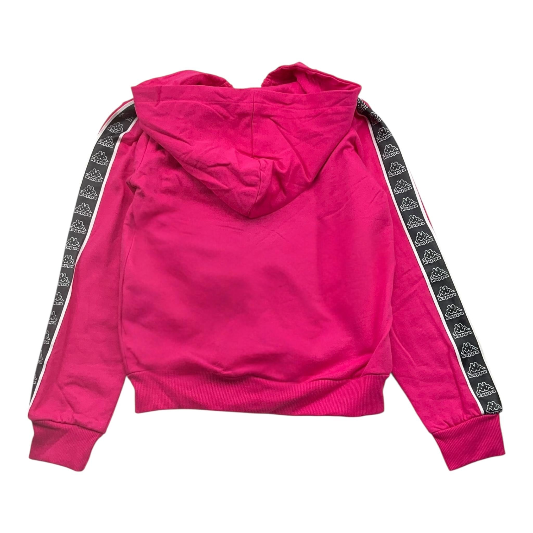 KAPPA felpa tinta unita con zip e cappuccio Fuxia per Bambina 341Y15W FUXIA KAPPA 
