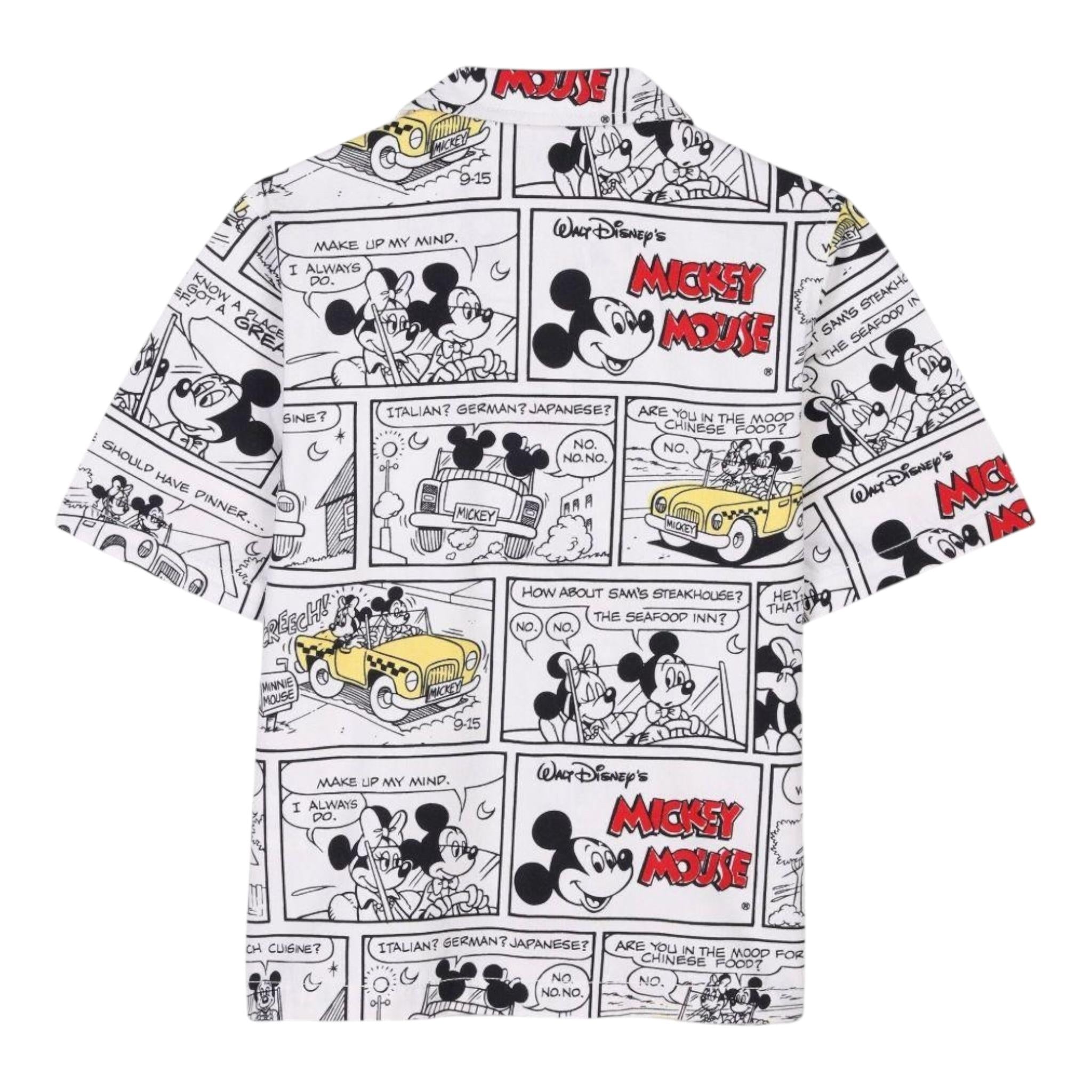 Marc Jacobs Camicia Tinta Unita con Stampa Topolino per Bambino W60547 BIANCO MARC JACOBS 