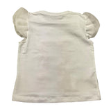 Miss Grant T-Shirt Girocollo Tinta Unita con Stampa In Contrasto per Bambina MG1336J BIANCO MISS GRANT 
