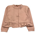 PLEASE felpa con bottoni tinta unita Rosa per Bambina LG27042G65J ROSA PLEASE 