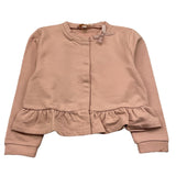 PLEASE felpa con bottoni tinta unita Rosa per Bambina LG27042G65J ROSA PLEASE 