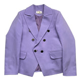 Fun &amp; Fun Einfarbige Zweireiherjacke Lila Für Mädchen
