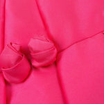 Abel & Lula Abito Giromanica Tinta Unita con Applicazioni per Bambina 5019X FUXIA ABEL & LULA 