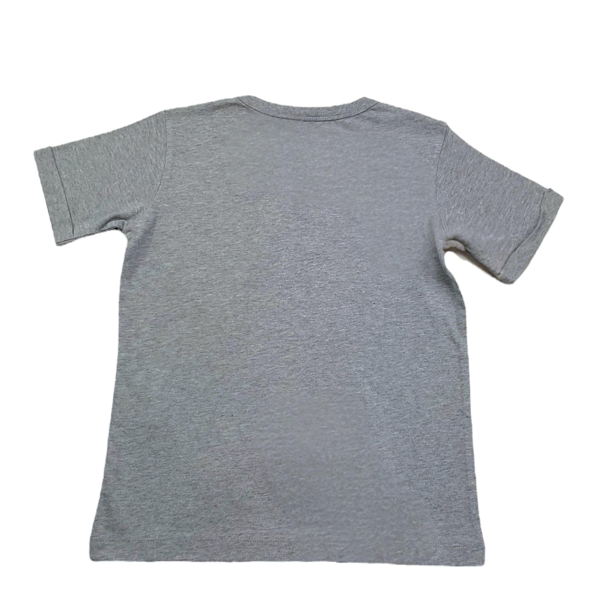Stella Mccartney T-Shirt Girocollo Tinta Unita con Stampa per Bambina TV8C91 GRIGIO STELLA McCARTNEY 