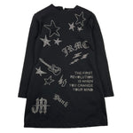 JOHN RICHMOND abito manica lunga tinta unita con brillantini Nero per Bambina RGA25238VE NERO JOHN RICHMOND 